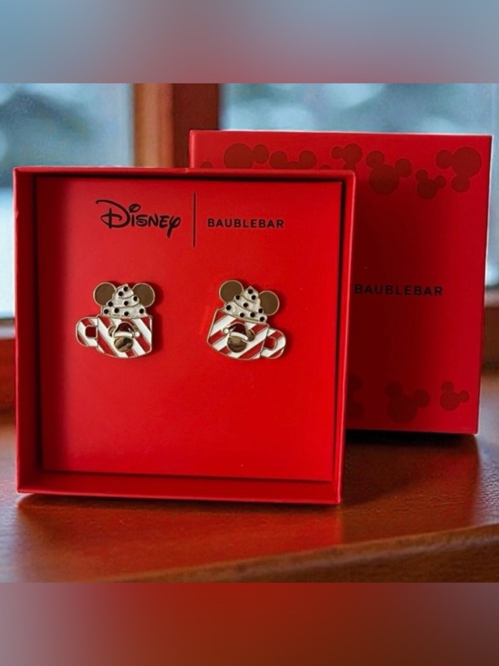 BaubleBar x Disney Mickey Mouse Holiday Hot Chocolate Earrings